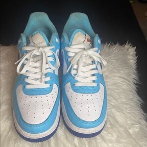 Men’s Blue And White Air Force Ones